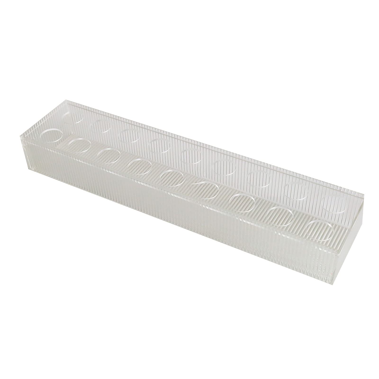 Elnwnnkc Multicolor Water Clear Acrylic Flower Vase Decorative Long Rectangle Rectangular Floral Centerpieces Party Dining Flower Vase