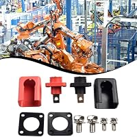 2X 150A Kupfer Sammelschiene Verteilerblock für Batterieanschluss - Flammschutz PA66 IP67 Energiespeicher Terminal Schwarz – Ansicht 6