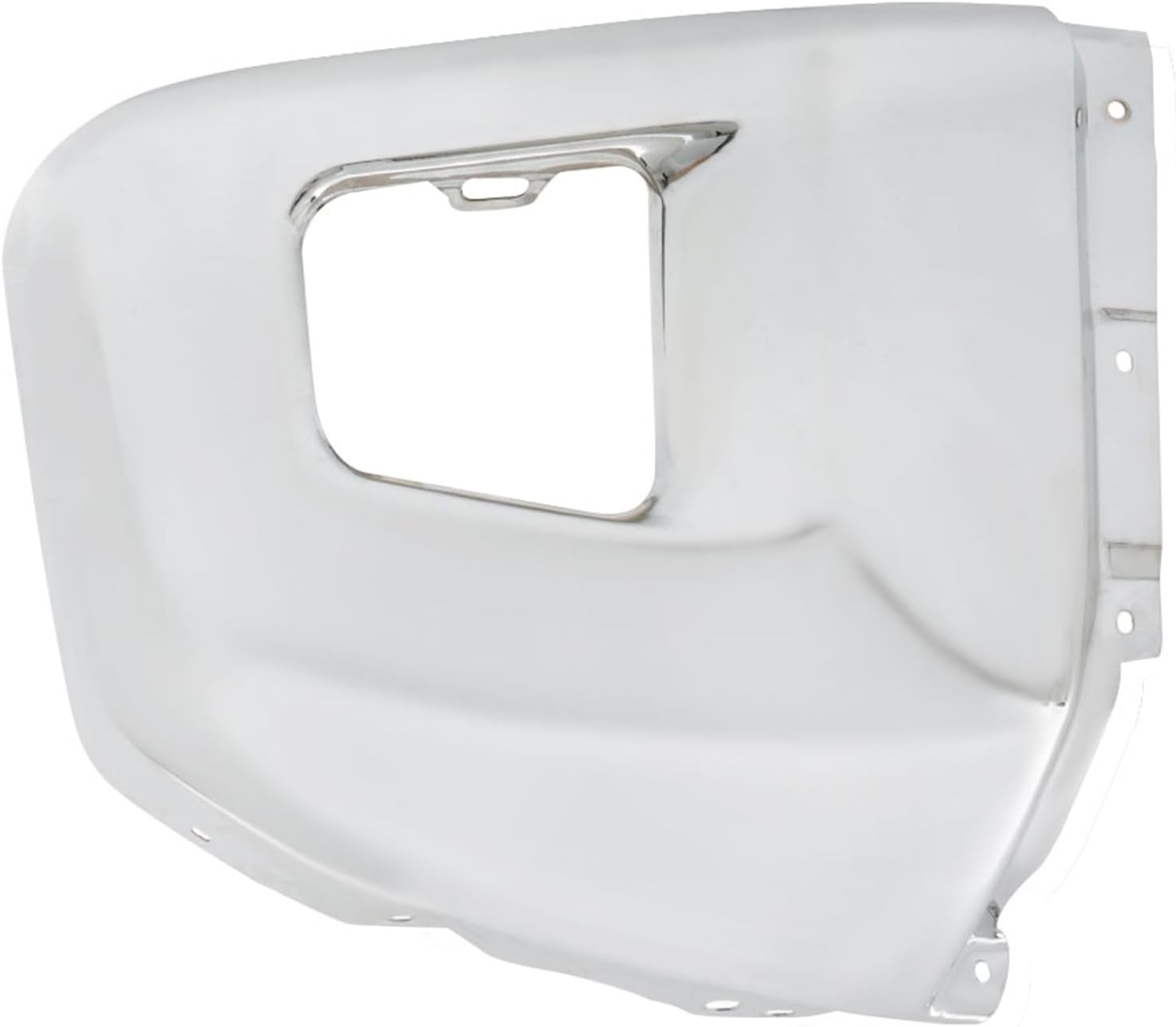 labwork Chrome Front Right Side Bumper End Cap without Parking Assist Holes Replacement for Toyota Tundra 2014-2021 521120C040 TO1005184