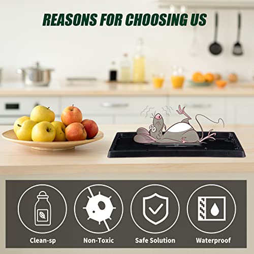 20 Pcs Baited Mouse Trap, Glue Traps, Adhesive Rat Trap, Plastic Sticky Straps, Pest Control Traps For Household Pests Mouse Traps House Indoor Outdoor, Simple And Easy To Use (10.2 X 5.1 Inch) #TOP2