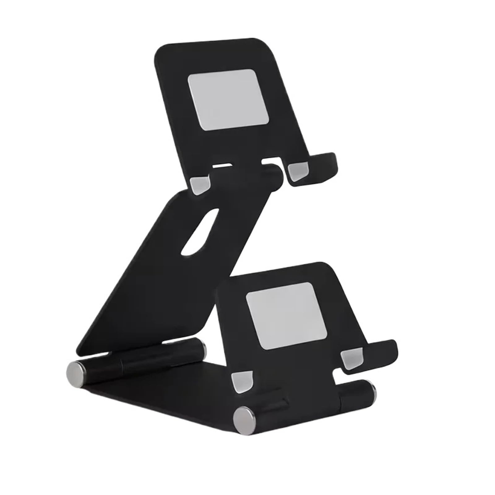 Supporto for telefono pieghevole in alluminio a doppio strato 2 in 1 | Scrivania, casa, ufficio, videochiamate, supporto tablet, supporto pieghevole