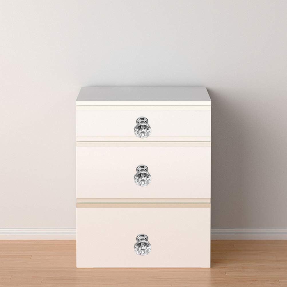 10 pomos acrílicos delicados for cajones, tiradores con forma de diamante for, armarios, muebles y puertas