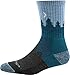 Darn Tough Vermont Women's Treeline Micro Crew Midweight with Cushion Hiking Sock (Style 1971) - Blue, Medium