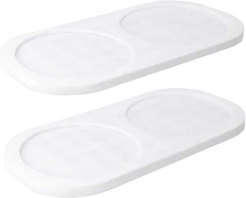 Miniatura 1 de Posavasos de silicona creativo 2 en 1 para cocina y baño para colocar dispensadores de jabón, vaso, soporte para cepillos de dientes, bebidas,