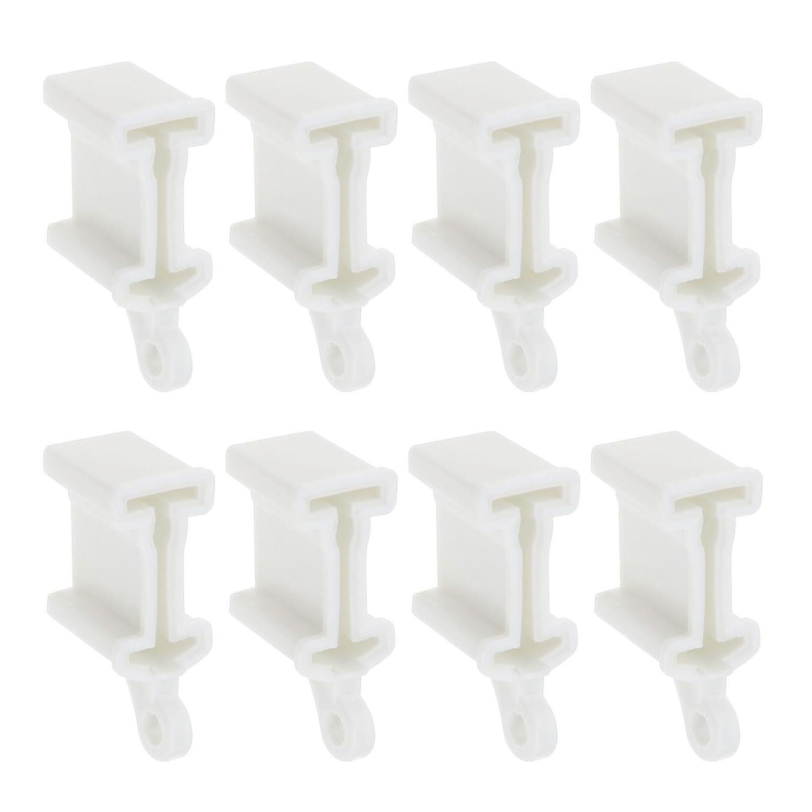Nlaiousl Multicolor 8Pcs Curtain Track Fittings End Caps Flexible Bendable Stops For Bendable Curved Curtains Tracks Fittings Caps