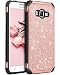BENTOBEN Compatible with Galaxy J2 Prime Case, Glitter 2 in 1 Slim Hard with PU Leather Shockproof Protective Case for Samsung Galaxy Grand Prime G530/J2 Prime/Grand Prime Plus, Rose Gold