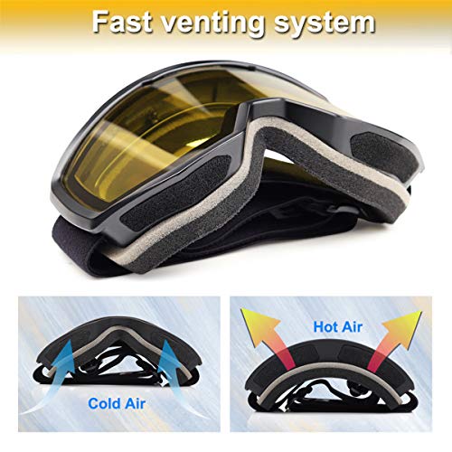 Exp Vision Ski Goggles Snowboard For Men Women, Otg Anti Fog Uv Protection Snow Goggles #TOP2