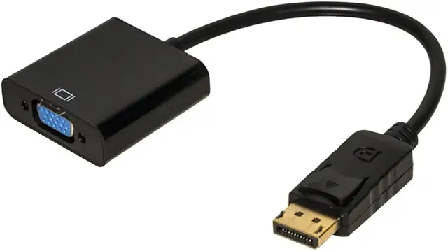 Adaptateur DisplayPort vers VGA Mâle-Femelle 15 cm - Connexion PC/Moniteur