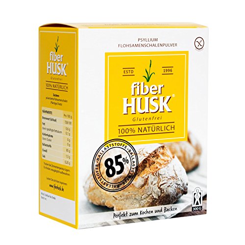 FiberHUSK Flohsamenschalen gemahlen Pulver | Das Original | Exklusive QUALITÄT | Glutenfrei | LowCarb | Höchste REINHEIT - mindestens 99%