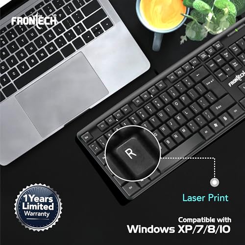 FRONTECH FT-1672 Wired Keyboard Black - Image 8