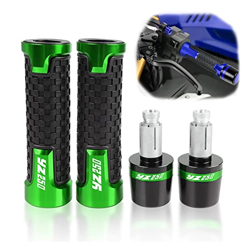 Couvercle guidon YAMAHA YZ250 résistant aux chocs embout de poignée 22mm alu CNC vert