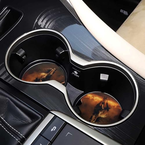 Posavasos para Carro de Madera Flame Horse 2.6 pulgadas Pack 2 miniatura 7