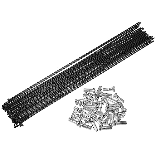 36 Raggi Bici In Acciaio 14G Lunghezza 220mm | Con Nippli Inclusi | Per Ricostruzione Ruota - 2