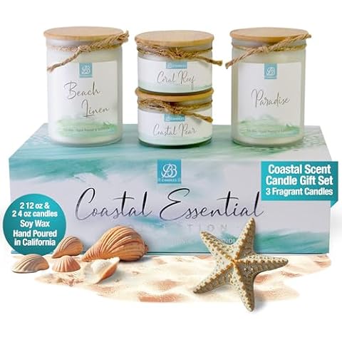 BB Candles Coastal Essentials Hand Poured Set Cover