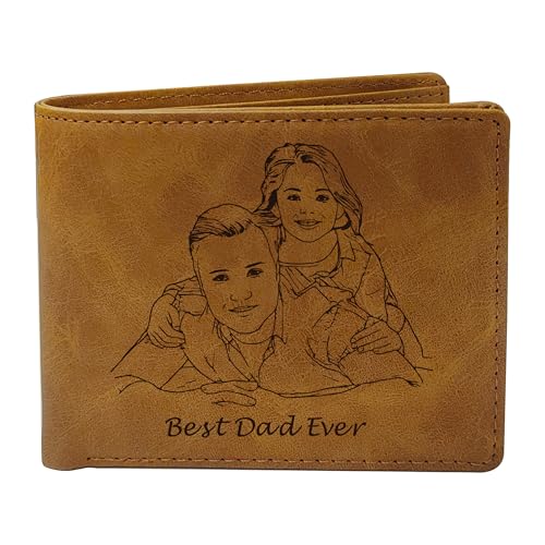 EDSG Custom Photo Wallets for Men Dad Gifts Fathers Day Personali...