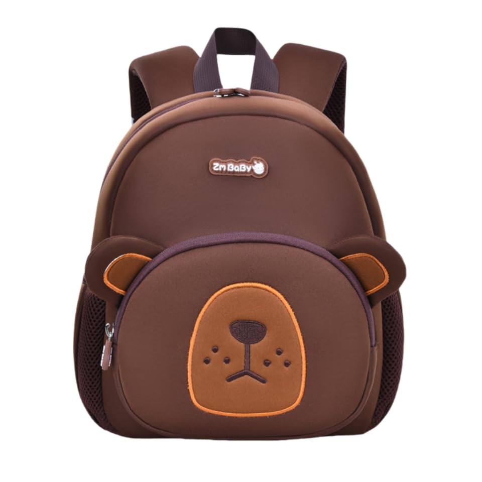 Mochila Infantil com Design de Animal, 25x21x12cm para 1-3 Anos, 28x23x13cm para 3-6 Anos, 4 Modelos (Urso, Grande)