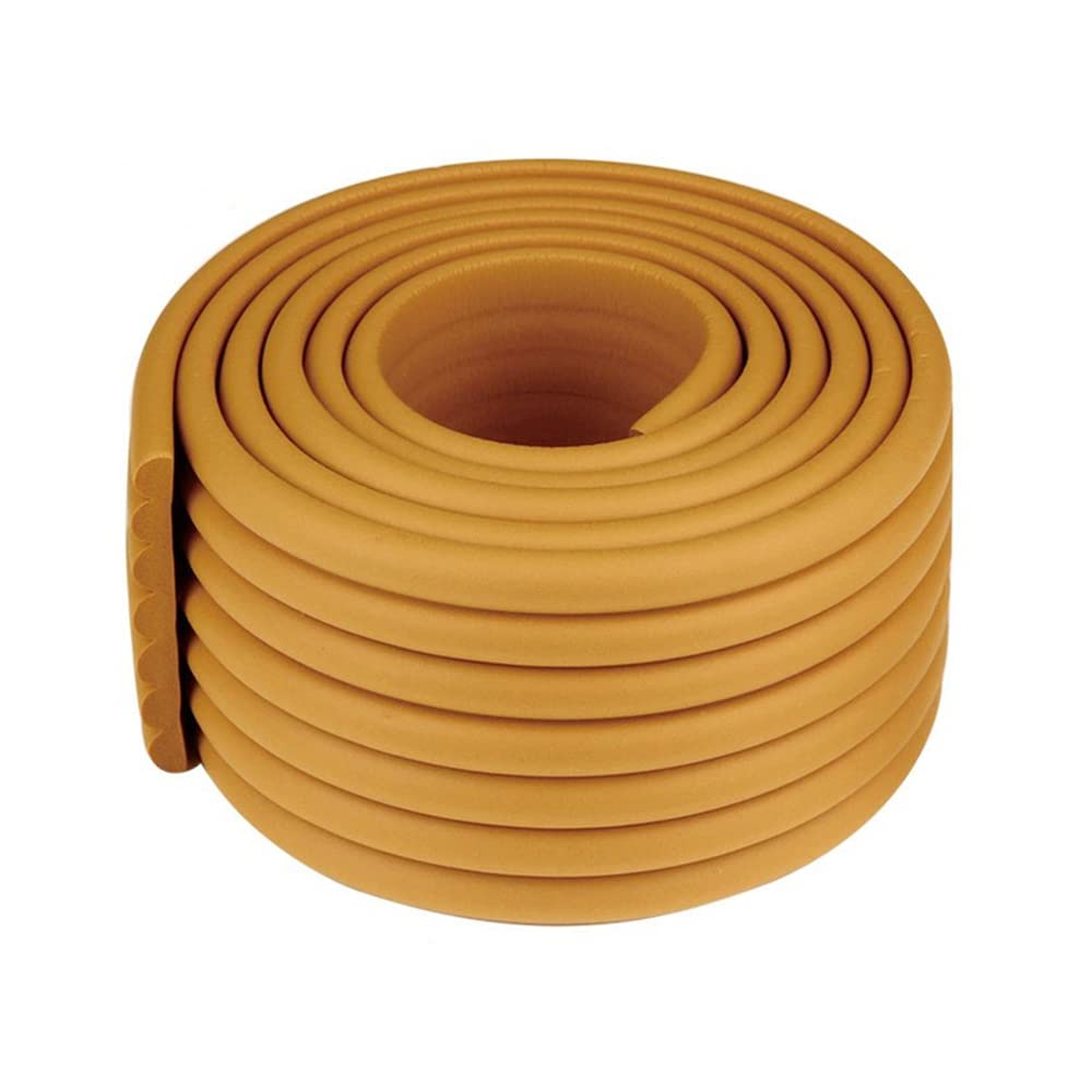 Edge and Corner Protector, 2M Baby Proofing Guard Coverage Safety Bumper DIY edge corners for Child Safety, Furniture Protect (Dark Yellow)