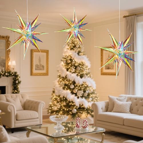 Lustre 21 étoiles d'angle de 60 cm pour plafond design - 5