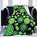 HGGZJUA Mantas Virus De Las Bacterias Throw Sala De Estar/Dormitorio/Sofá Manta De Cama Sólida Súper Esponjosa De Viaje Cálida para Niños Adultos Toda La Temporada 80X60 Inches