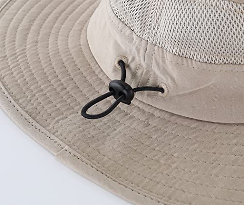 Connectyle Little Boys Girls Upf 50+ Sun Hat Outdoor Wide Brim Bucket Fishing Play Hat L Deep Khaki #TOP3