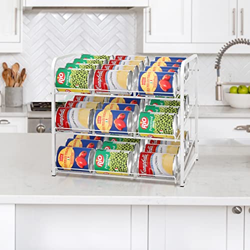 image for BTY Can Organizer for Pantry Stackable Can Rack Organizer 2 Pack Stack