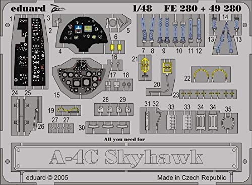Eduard Accessories FE280 Modellbauzubehör A-4C Skyhawk