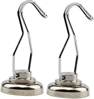 Cabilock 2 Pcs 360 Metal Clothes Hanger Heavy Duty Clothes Hanger Rack Keychain Hook Magnet Hooks Magnet Hangers Utility Hooks Heavy Duty Magnetic Hooks Hook up Device Coat Hanger Key Chain