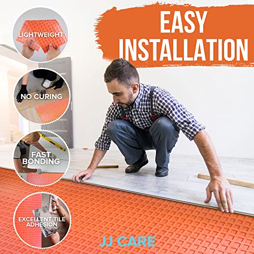 Uncoupling Membrane 1/8” Thick [3.3Ft X 53.5Ft / 175Sq Ft] - Waterproofing Underlayment Tile, Crack Prevention Membrane, Anti-Fracture Uncoupling Membrane For Tile, Bathroom Tile Membrane Underlayment #TOP3