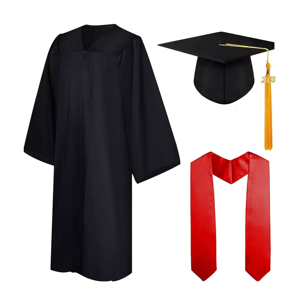 Étole De Remise Des Diplômes En Satin - 160 Cm (63") - Couleurs Unies (jaune, Noir, Blanc, Rouge, Bleu) - Pour Cérémonie