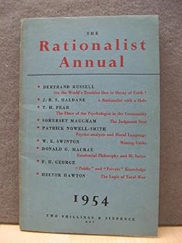Paperback The Rationalist Annual for the Year 1954 [Unqualified] Book