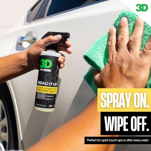 Image of 3D Bead It Up Ceramic Coating Booster Spray - Super Hydrophobic Bead Maker - Polymer Paint Protectant & Sealant 16oz. (Pack of 2)