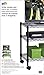 Honey-Can-Do 3-Shelf Portable Multimedia Cart, Black