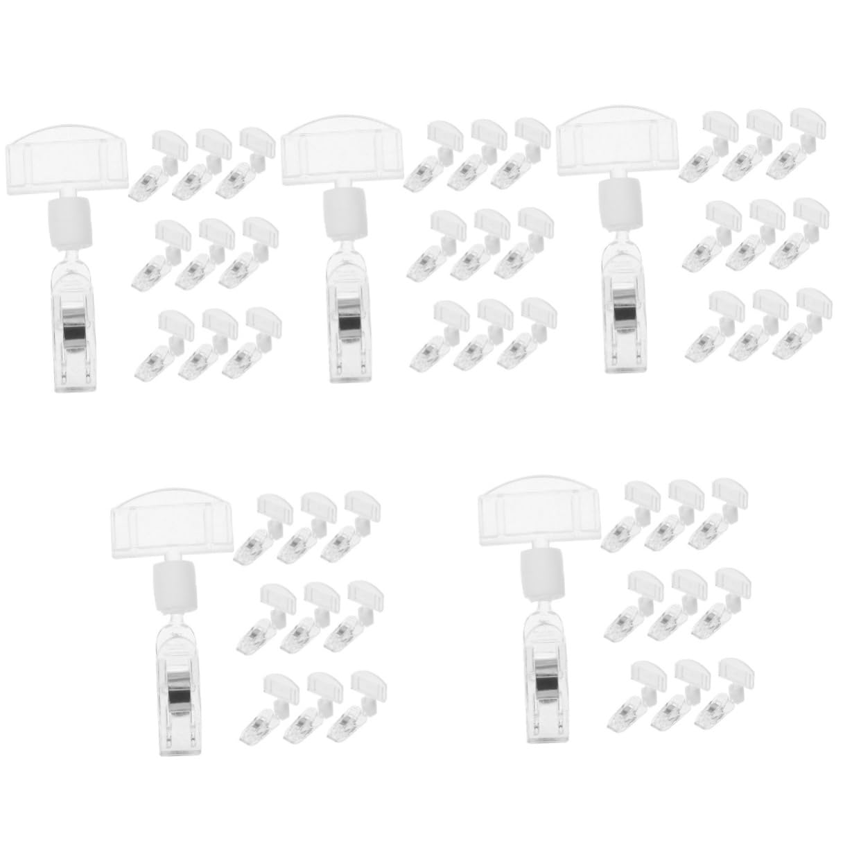 80stücke Transparente Preisschildhalter Mit Drehbaren Clips Für Geschäfte Supermärkte Und Verkaufsstellen Installieren Und Anpassbar Für Werbung Und Beschilderung