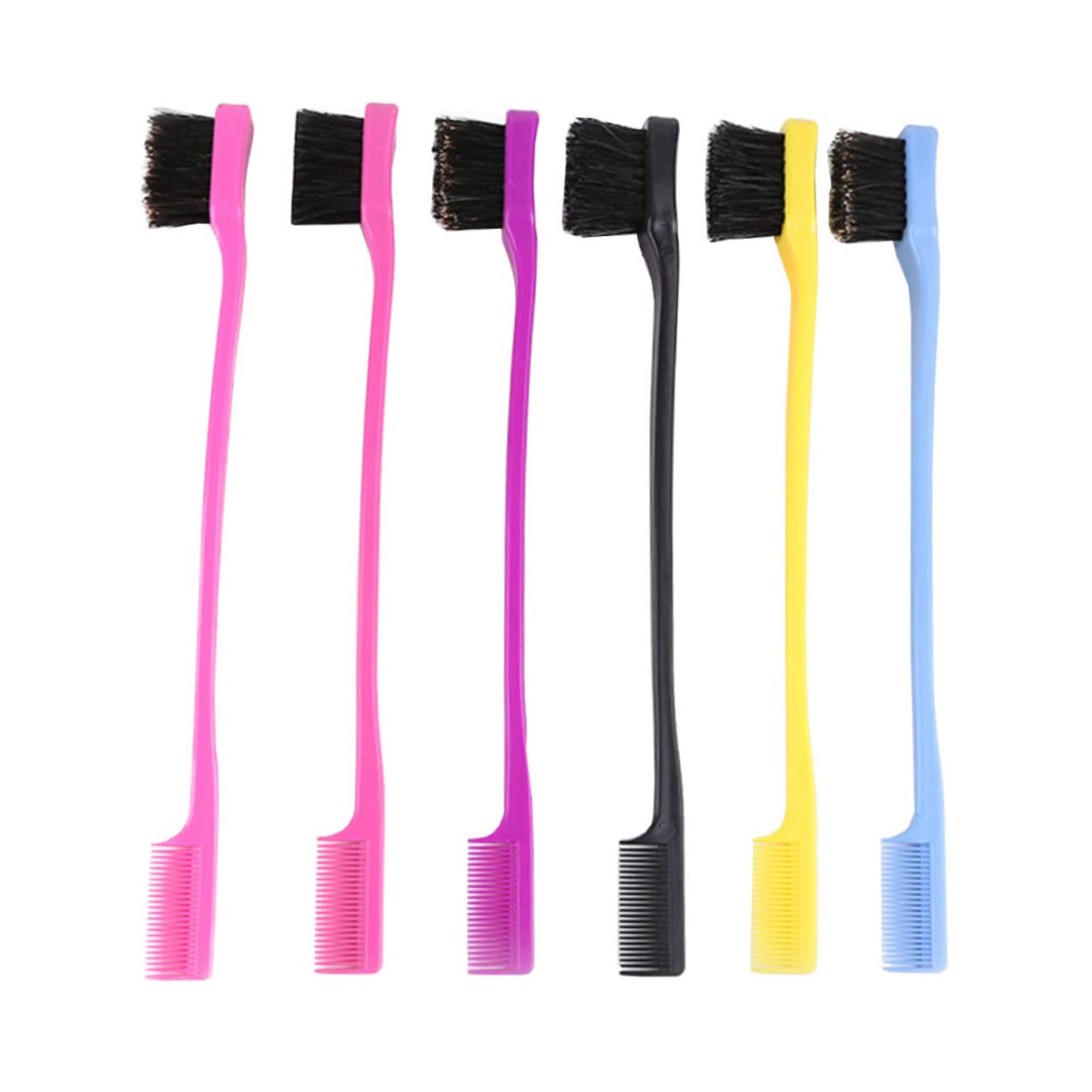 Didiseaon Eyebrow Brush Comb Material Smooth Edges Easy to Use Ideal for Women Girls Random Color