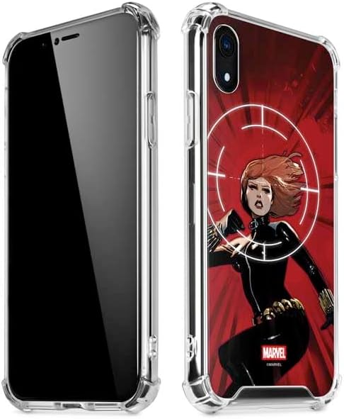 Skinit Clear Phone Case Compatible with iPhone XR - Officially Licensed Marvel Black Widow No More Secrets Design