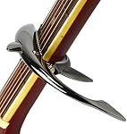 Shark Capo,Zinc Alloy Tone Clip for Acoustic,Folk,Electric Guitar and Ukulele (Black)