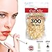 Cut Nic 4 Hole Disposable Cigarette Filters (300 Filters) Including 1 Travel CASE