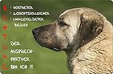 kangalfische  +++ SIVAS KANGAL - Metall WARNSCHILD Schild Hundeschild Sign - SVK 06 T10