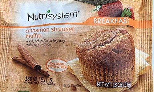 Nutrisystem Breakfast - Cinnamon STREUSEL Muffin (5 Count) High Fiber