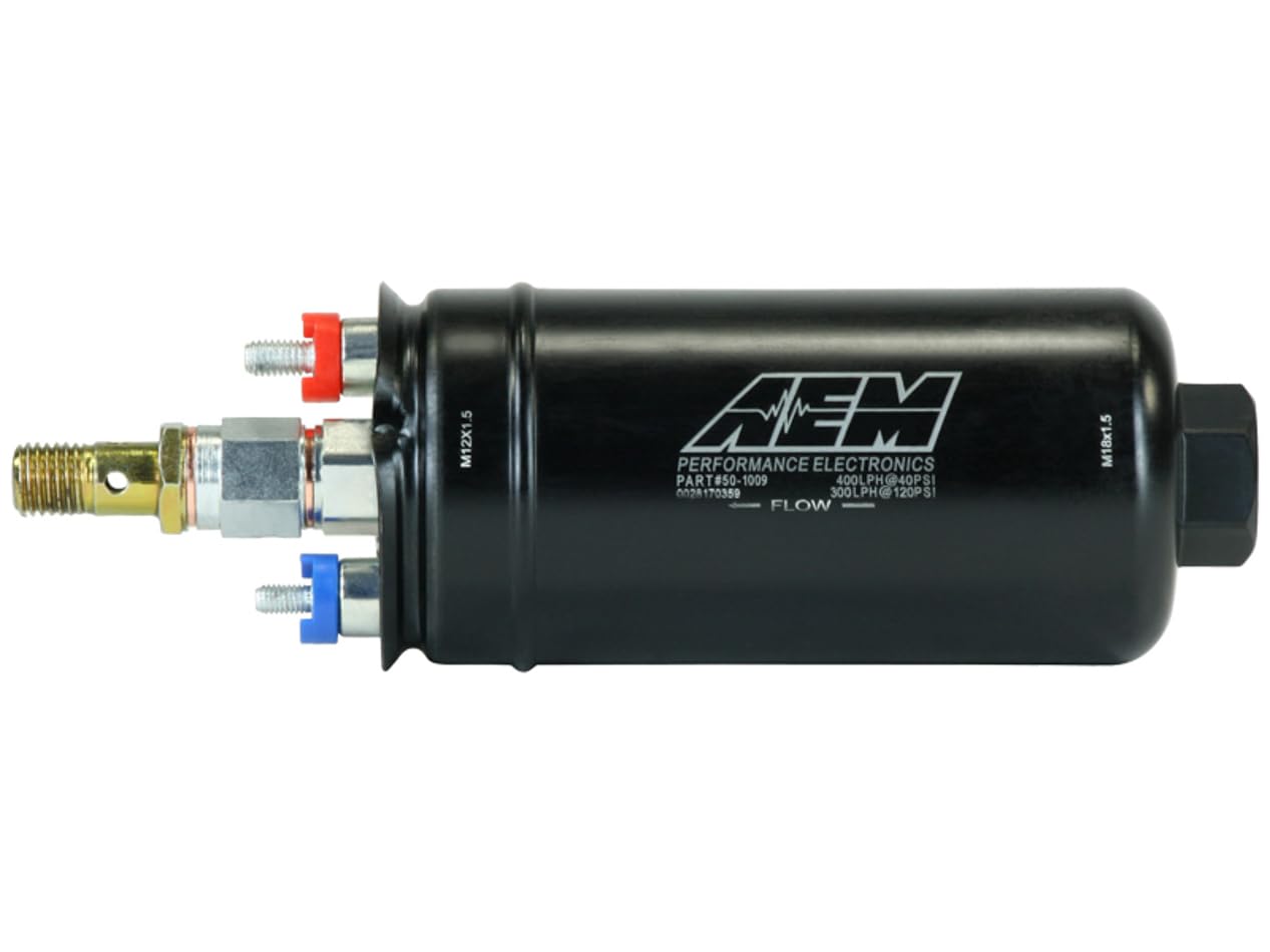 AEM 400 LPH Métricas Inline alto flujo bomba de combustible 044 estilo E85 E90 Flex combustible Gas
