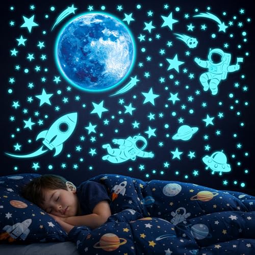 DECOWALL Vinilos Espaciales Luminosos para Pared