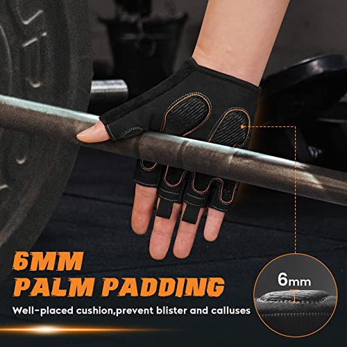Anaviger Workout Gloves For Men And Women, 6Mm Padding Gym Gloves Enhance Grip, Durable And Breathable Exercise Gloves For Weight Lifting, Training, Cycling, Crossfit, And Rowing #TOP1
