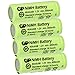 Produktbild 4er Sparset GP Akku 2/3 AAA 1,2V / 400mAh GP40AAAM Micro NiMH Akku Höhe 29,7mm wiederaufladbar (Achtung: Beachten Sie die verkürzte 2/3 Baugröße ohne erhabenen Pluspol, Keine normalen AAA Akkus)