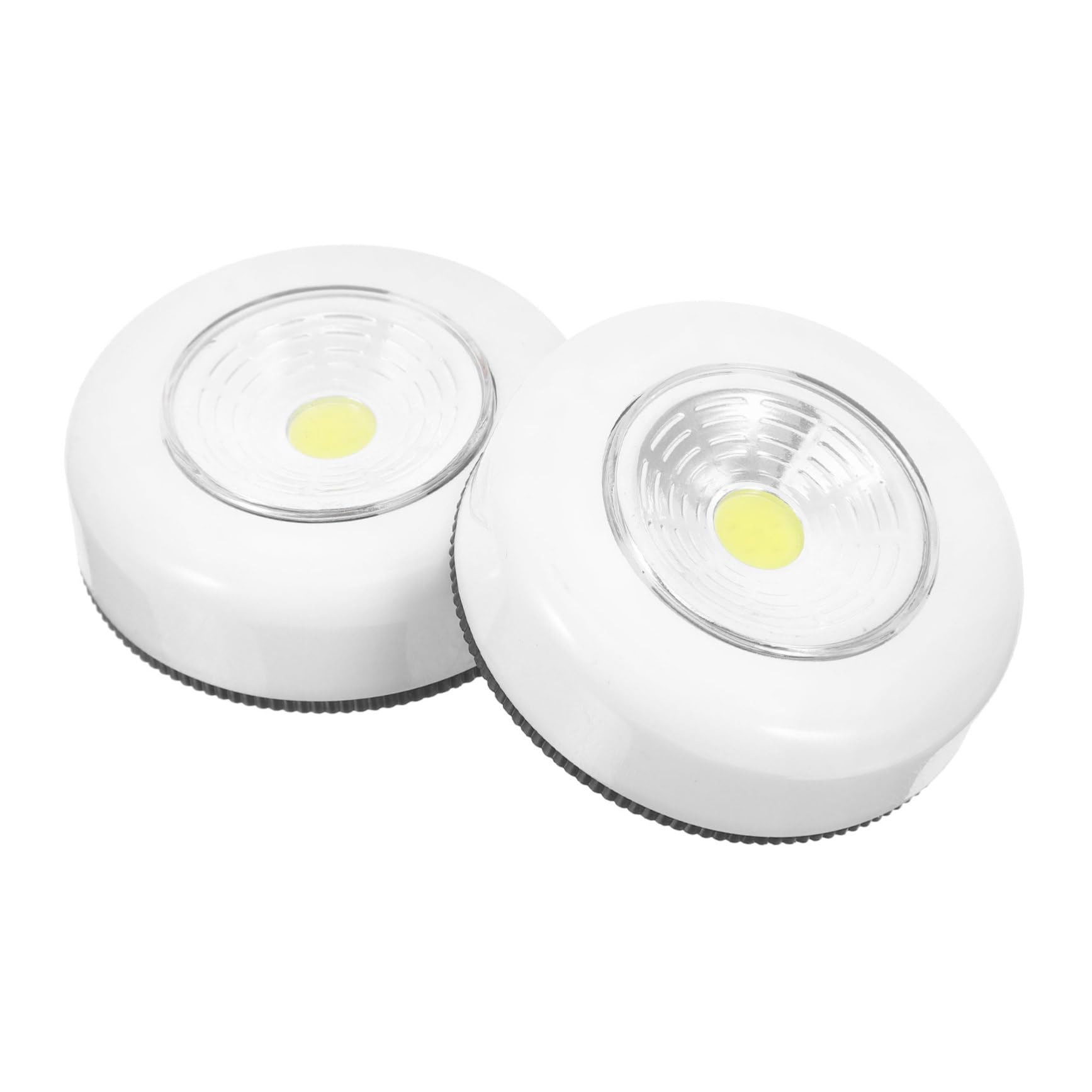 Angoily 2pcs Led Touch Light Cordless Wall Cabinet Night Light for Emergency Use Easy Installation Self-Adhesive Backing for Shelves Kitchens Closets and Workshops