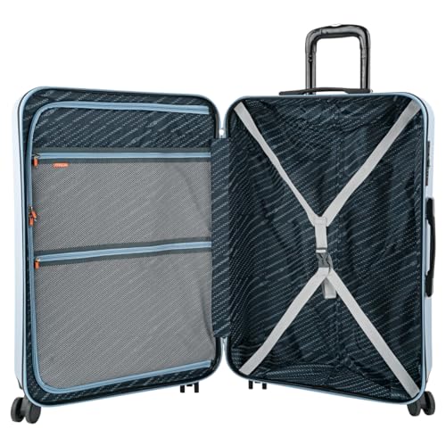 Valise rigide ultra résistante XL bleu clair spacieuse ITACA - 6