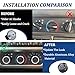 TOPINSTALL Stylish AC Knobs Compatible with 1999-2006 Jeep Wrangler Accessories, 3PCS A/C Climate Control Switch Button Heater Blower Temperature Fan Speed System Replacement 05011218AC 5011218AC