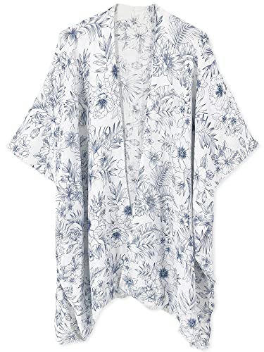 Image of Spicy Sandia Kimonos for Women Floral Beach Cover Up Loose Swimsuit Bathing Suit Coverup Cardigan for Summer Swimwear