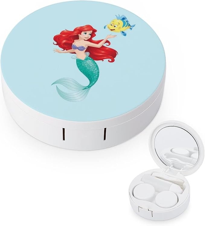 Amazon Co Jp アリエル 軽量 おしゃれ かわいい コンタクトレンズケース メガネケース コンパクト メガネボックス アクセサリーケース アニメ 雑貨 鏡付き 旅行 出張 携帯便利 保存ケース Health Personal Care