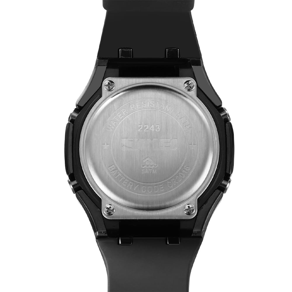 Back of SKMEI 2243 watch showing battery compartment