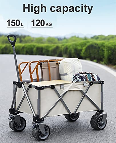 Garden Trolley Draagbaar Reiskarretje, Het Karretje Van De Huistuin, Afneembare En Wasbare Oxford-stof, 120 Kg… - Image 4